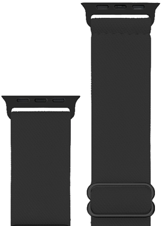 Ремешок Hoco для Apple Watch 42/44/45/49mm Fashion Series Elastic Nylon Black
