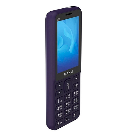 Телефон MAXVI C38 Purple (Фиолетовый) Телефон MAXVI C38 Purple (Фиолетовый)