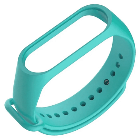 Сменный силиконовый ремешок для Xiaomi Mi Band 3/4 Бирюзовый