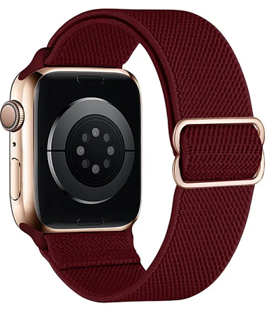 Ремешок Hoco для Apple Watch 42/44/45/49mm Fashion Series Elastic Nylon Dark Wine Ремешок Hoco для Apple Watch 42/44/45/49mm Fashion Series Elastic Nylon Dark Wine