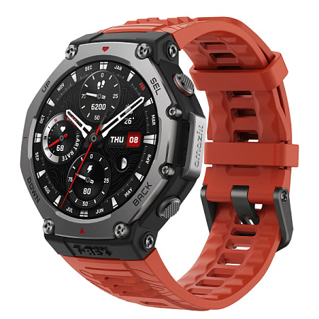 Часы Amazfit T-Rex 3 Lava (Красный) Часы Amazfit T-Rex 3 Lava (Красный)