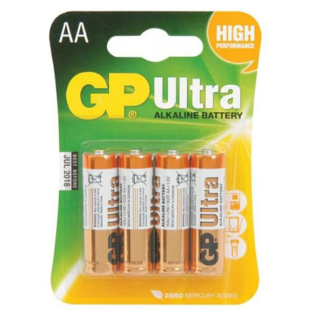 Батарейка GP Ultra Alkaline AA (4шт) Батарейка GP Ultra Alkaline AA (4шт)