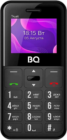 Телефон BQ 1866 Trust Dual Sim Black (Черный)
