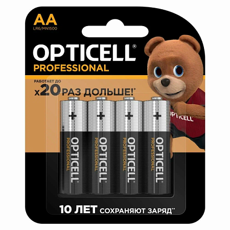 Батарейка Opticell Professional AA LR06/MN1500 (4шт)