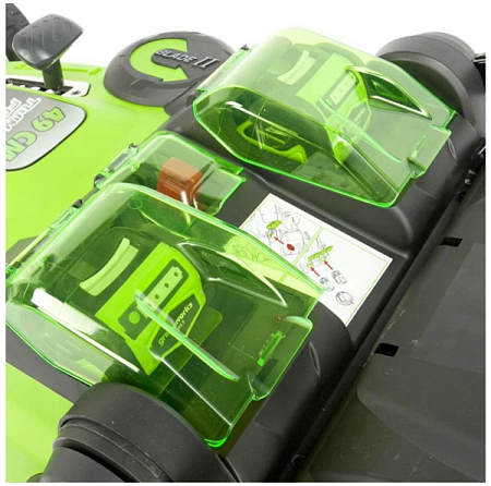 Газонокосилка аккумуляторная Greenworks G40LM49DB 40В (2500207) (Без акб/зу)