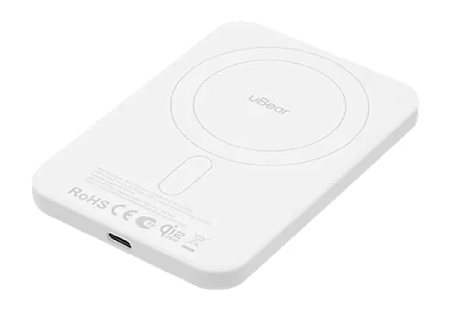 Внешний аккумулятор uBear Strike 5000mAh PD30W QI2.2 (PB28WH5000-PDM) Белый Внешний аккумулятор uBear Strike 5000mAh PD30W QI2.2 (PB28WH5000-PDM) Белый
