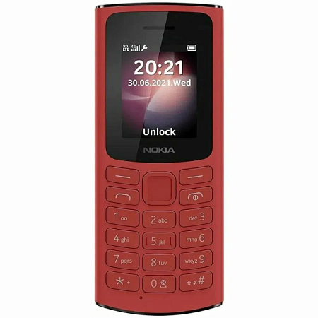 Телефон Nokia 105 (2024) TA-1557DS Terracotta Red (Красный)