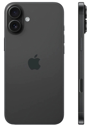 Смартфон Apple iPhone 16 128GB Black (Черный) SIM+eSIM