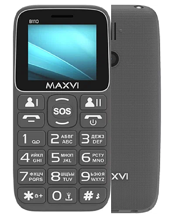 Телефон MAXVI B110 Grey (Серый)