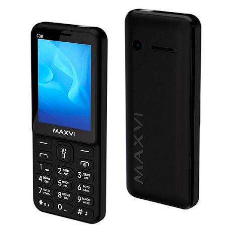 Телефон MAXVI C38 Black (Черный)