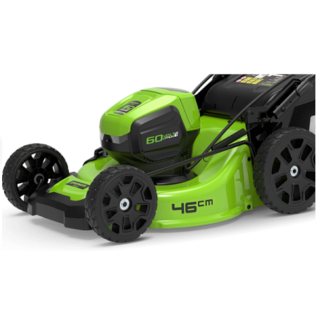 Газонокосилка аккумуляторная Greenworks GD60LM46SP 60В (2502907) (Без акб/зу)
