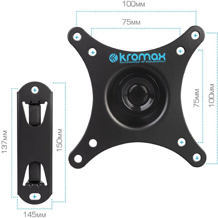 Кронштейн для телевизора Kromax DIX-13 (15-42") Черный