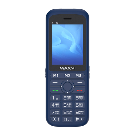 Телефон MAXVI RT-03 с док-станцией Blue (Синий)