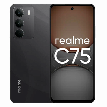 Смартфон Realme C75 8/256GB Storm Black (Черный) (RU)