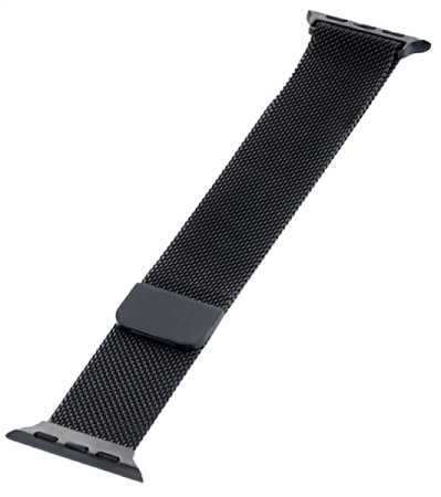 Ремешок для Apple Watch 42/44/45/49mm Milanese Loop Черный