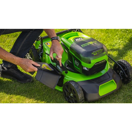 Газонокосилка аккумуляторная Greenworks GD60LM46SP 60В (2502907) (Без акб/зу)
