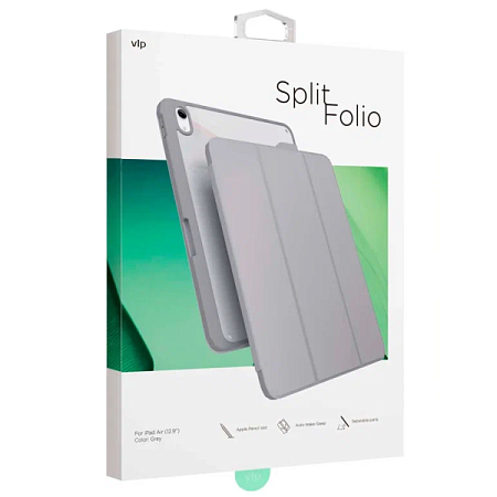 Чехол-книжка VLP Split Folio для планшета Apple iPad Air M2/M3 13" (2024/25) Серый Чехол-книжка VLP Split Folio для планшета Apple iPad Air M2/M3 13" (2024/25) Серый