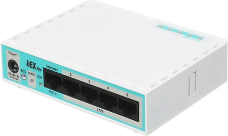 Маршрутизатор MikroTik hEX lite (RB750r2) Белый