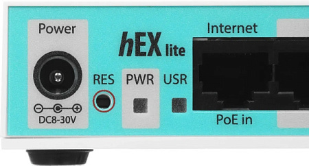 Маршрутизатор MikroTik hEX lite (RB750r2) Белый