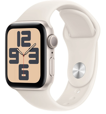 Часы Apple Watch SE 3 GPS 44mm Starlight Aluminium Case/Starlight Sport Band M/L