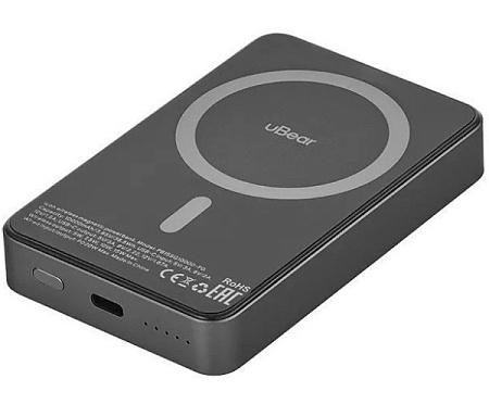 Внешний аккумулятор uBear Icon 10000mAh PD30W (PB15SG10000-PDM) Серый Внешний аккумулятор uBear Icon 10000mAh PD30W (PB15SG10000-PDM) Серый