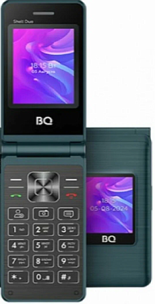 Телефон BQ 2412 Shell Duo Dual Sim Blue (Синий) Телефон BQ 2412 Shell Duo Dual Sim Blue (Синий)
