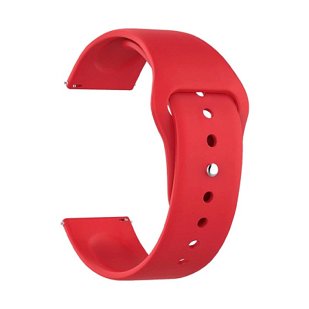 Ремешок Deppa Band Silicone универсальный, 22мм, силиконовый, красный (арт.47178)