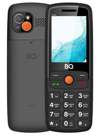 Телефон BQ 2459 Care Black (Черный)
