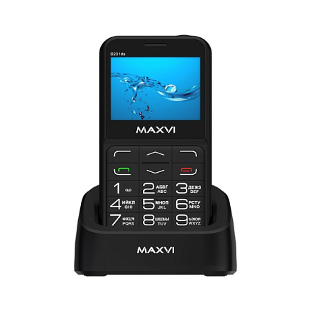 Телефон MAXVI B231ds Black (Черный)
