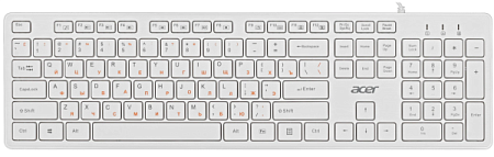 Проводная клавиатура Acer OKW123 Белый