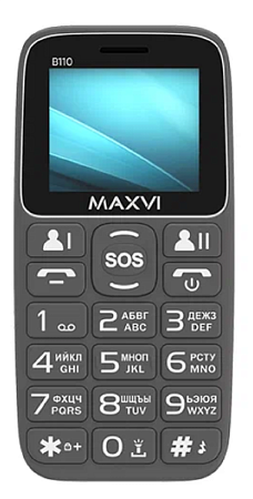Телефон MAXVI B110 Grey (Серый)