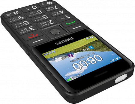 Телефон Philips Xenium E207 Black (Черный)