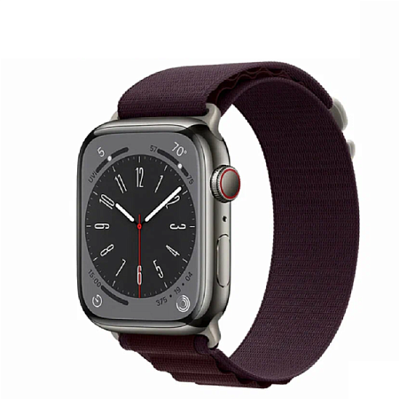 Ремешок Hoco для Apple Watch 42/44/45/49mm Climbing Series Alpine Loop Nylon Strap Purple Cherry