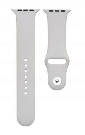 Сменный силиконовый ремешок для Apple Watch 38/40/41mm Cерый