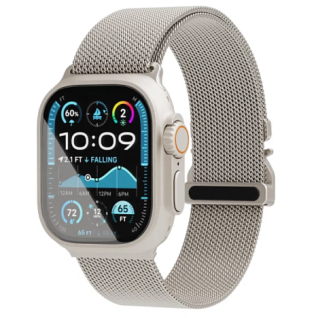 Ремешок VLP Milanese Band Pro для Apple Watch 42/44/45/46/49mm Серый Ремешок VLP Milanese Band Pro для Apple Watch 42/44/45/46/49mm Серый