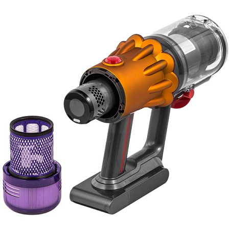 Вертикальный пылесос Dyson V12s Detect Slim Submarine (SV46) Yellow/Nickel (Желтый/Никель) (EU)
