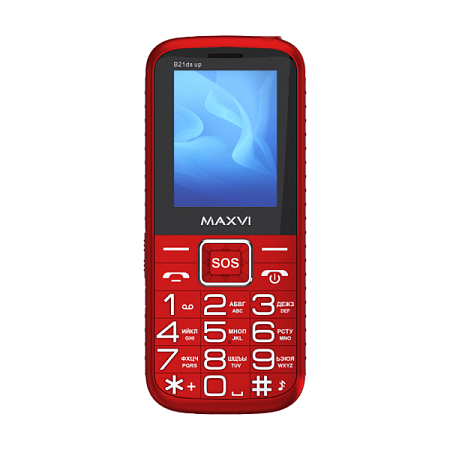 Телефон MAXVI B21ds up Red (Красный)