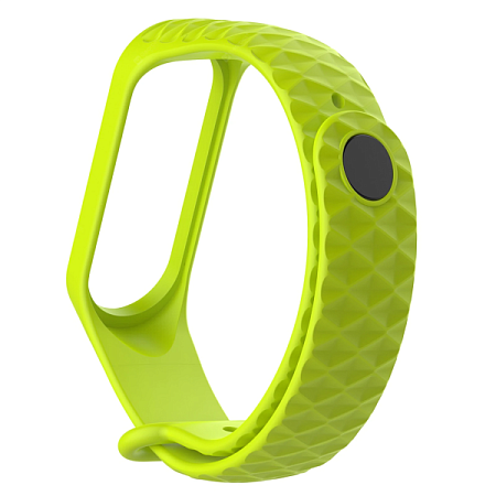 Сменный силиконовый ремешок для Xiaomi Mi Band 3/4 Салатовый