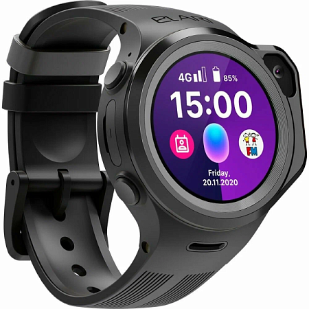 Детские смарт-часы ELARI KidPhone 4GR M c Марусей Black (Черный)