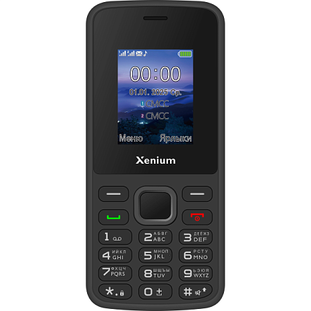 Телефон Xenium X175 Blaсk (Черный)
