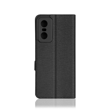 Чехол-книжка DF для Tecno Pop 6 Pro Black (боковая) Чехол-книжка DF для Tecno Pop 6 Pro Black (боковая)