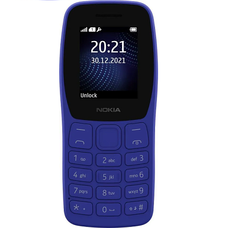 Телефон Nokia 105 (2024) TA-1423 SS Blue (Синий)