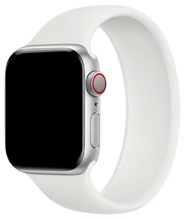 Ремешок монобраслет силиконовый для Apple Watch 42/44/45/49mm White (Белый) Ремешок монобраслет силиконовый для Apple Watch 42/44/45/49mm White (Белый)