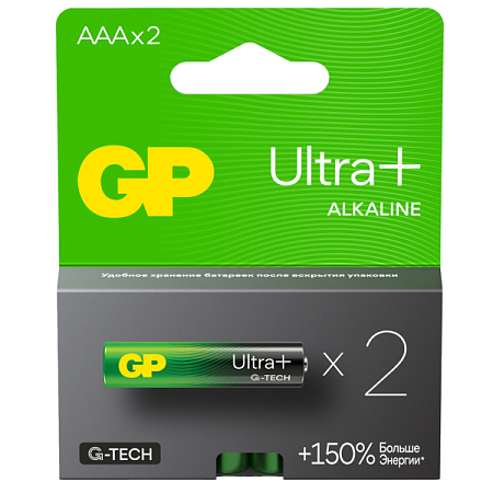 Батарейки GP Ultra Plus Alkaline AAА (2шт)