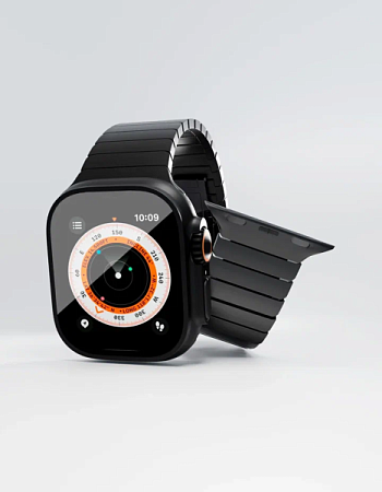 Ремешок VLP Titanium Band для Apple Watch 42/44/45/49mm Черный (Black)