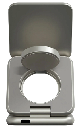 Беспроводная зарядная станция 3 в 1 Magssory Fold Pro Titanium (Титан)