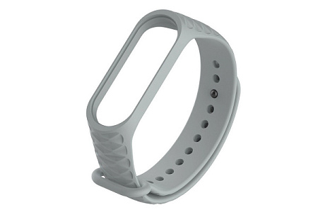 Ремешок силиконовый RedLine для Xiaomi Mi Band 6 Gray