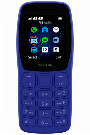 Телефон Nokia HMD 105 (2025) TA-1459 Blue (Синий) Телефон Nokia HMD 105 (2025) TA-1459 Blue (Синий)