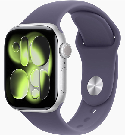 Часы Apple Watch Series 11 46mm Silver Aluminum Case Purple Fog Sport Band M/L
