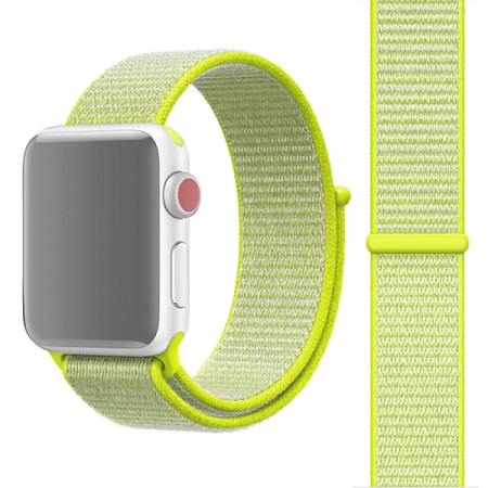 Ремешок для Apple Watch 42/44/45/49mm Nylon Loop Lime Ремешок для Apple Watch 42/44/45/49mm Nylon Loop Lime